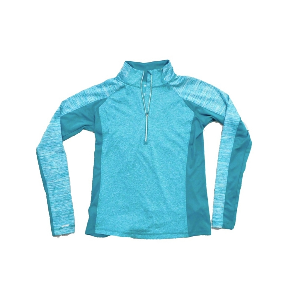 DANSKIN WMNS XS 1/2 ZIP THUMB HOLES  PULLOVER - Picture 3 of 6